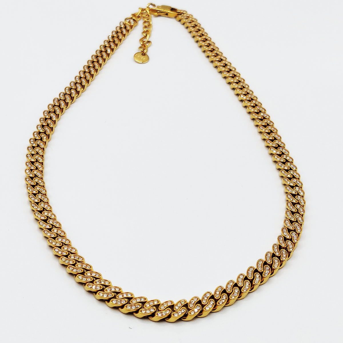 Collier Tresse Cristaux Premium Luxe