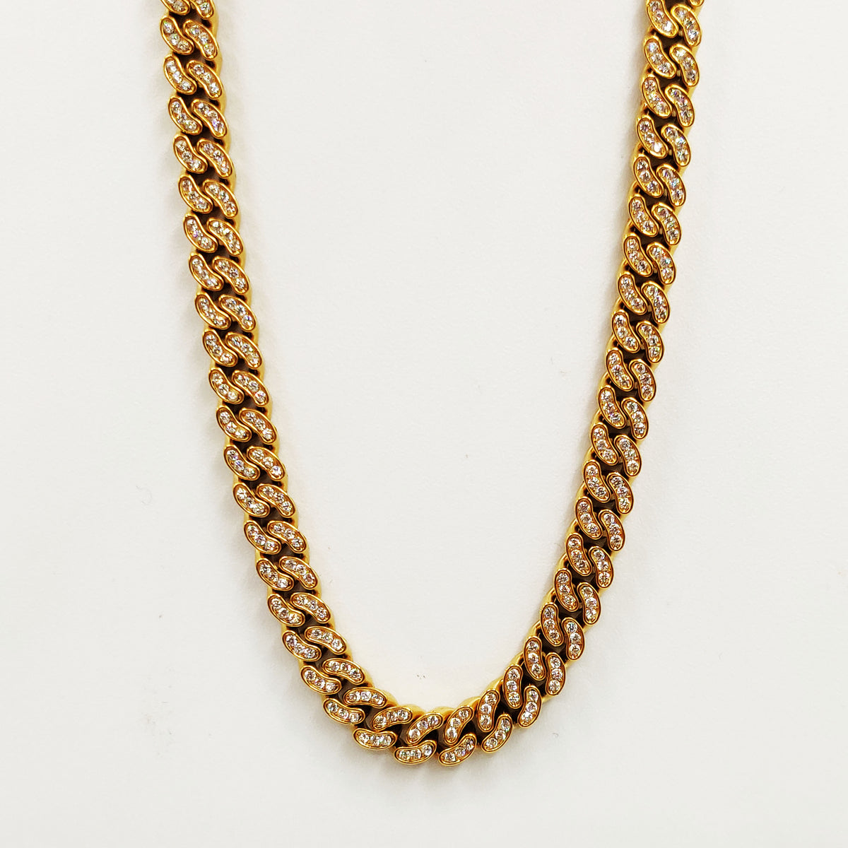 Collier Tresse Cristaux Premium Luxe