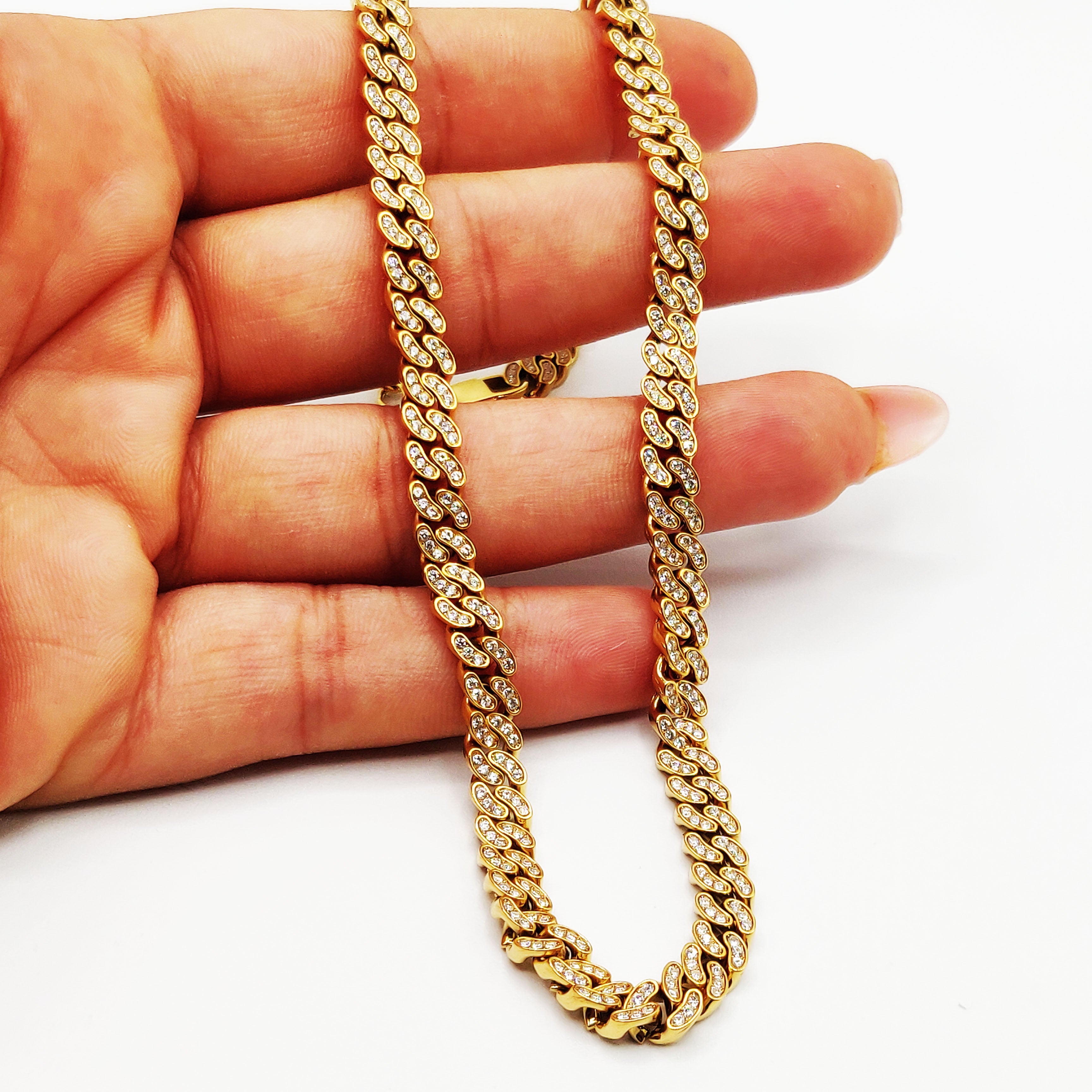 Collier Tresse Cristaux Premium Luxe