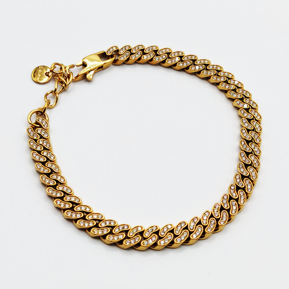Bracelet Tresse Cristaux Premium Luxe