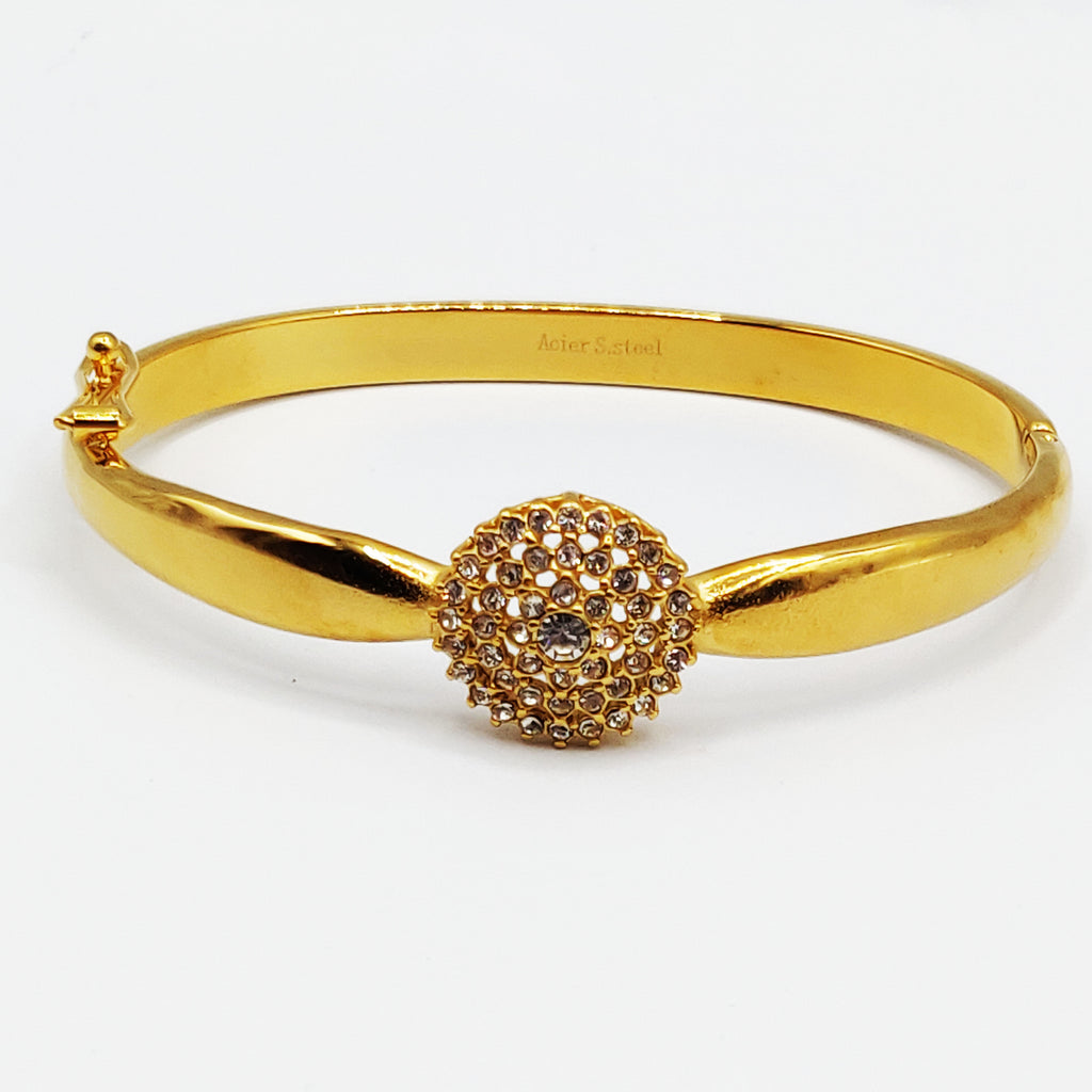 Bracelet Rigide Couronne Royale Luxe