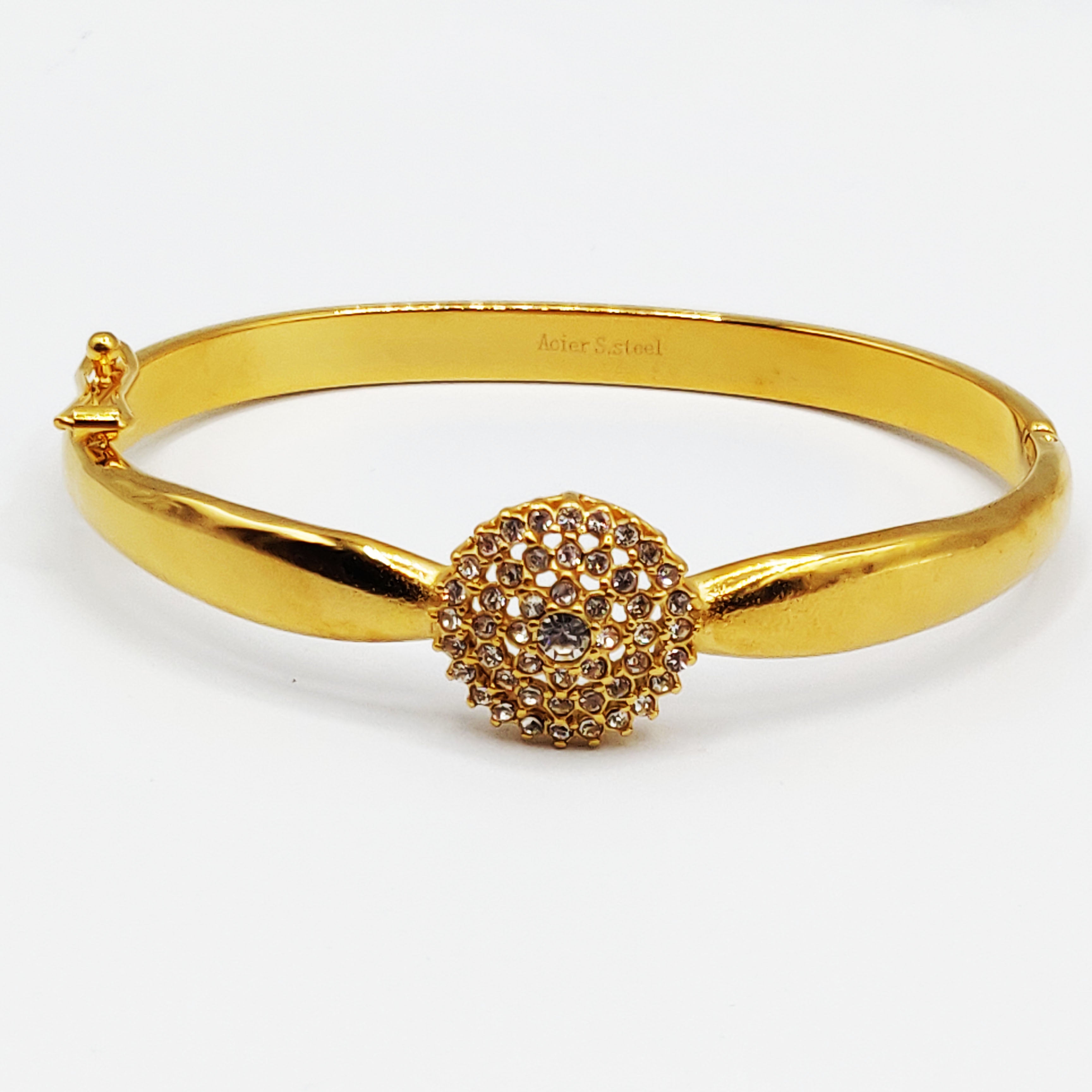 Bracelet Rigide Couronne Royale Luxe