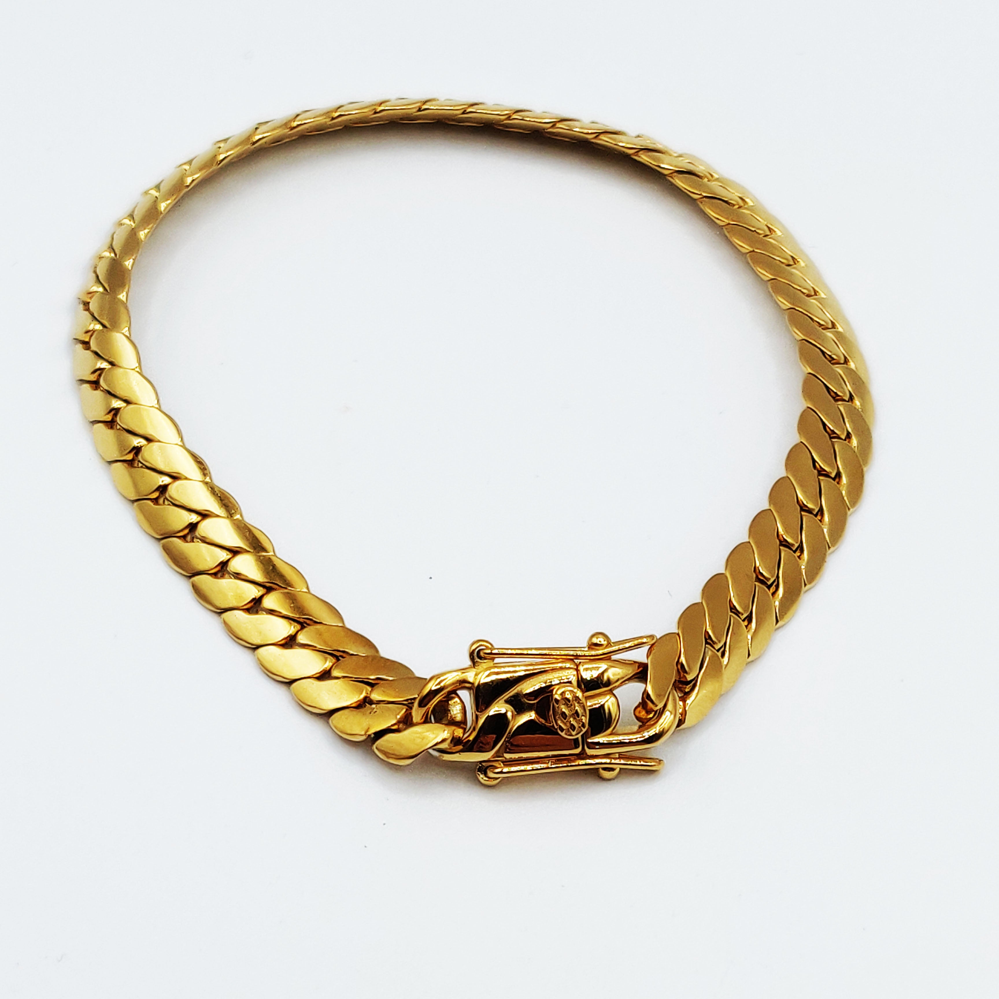 Bracelet Tresse Resserrée Fermeture Originale Fin Luxe
