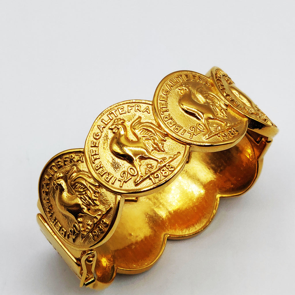 Bracelet Rigide Multi Louise Coq Luxe Chevauchant