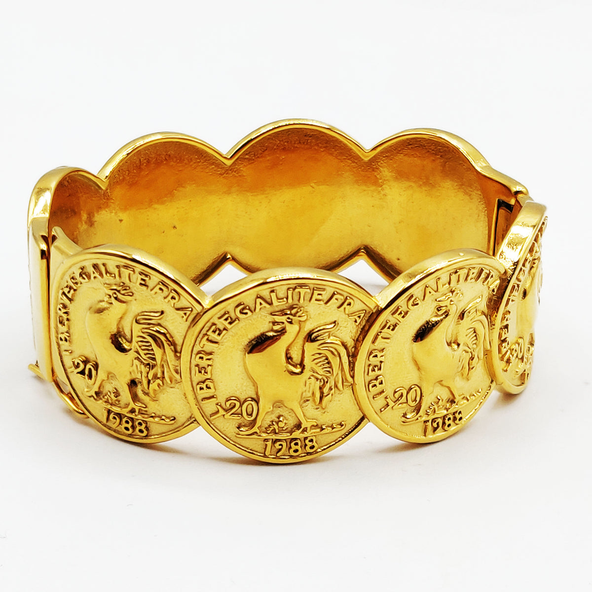 Bracelet Rigide Multi Louise Coq Luxe Chevauchant