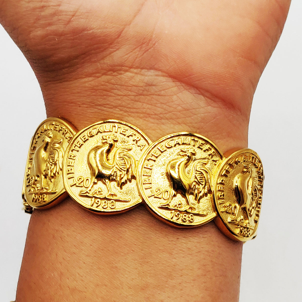 Bracelet Rigide Multi Louise Coq Luxe Chevauchant
