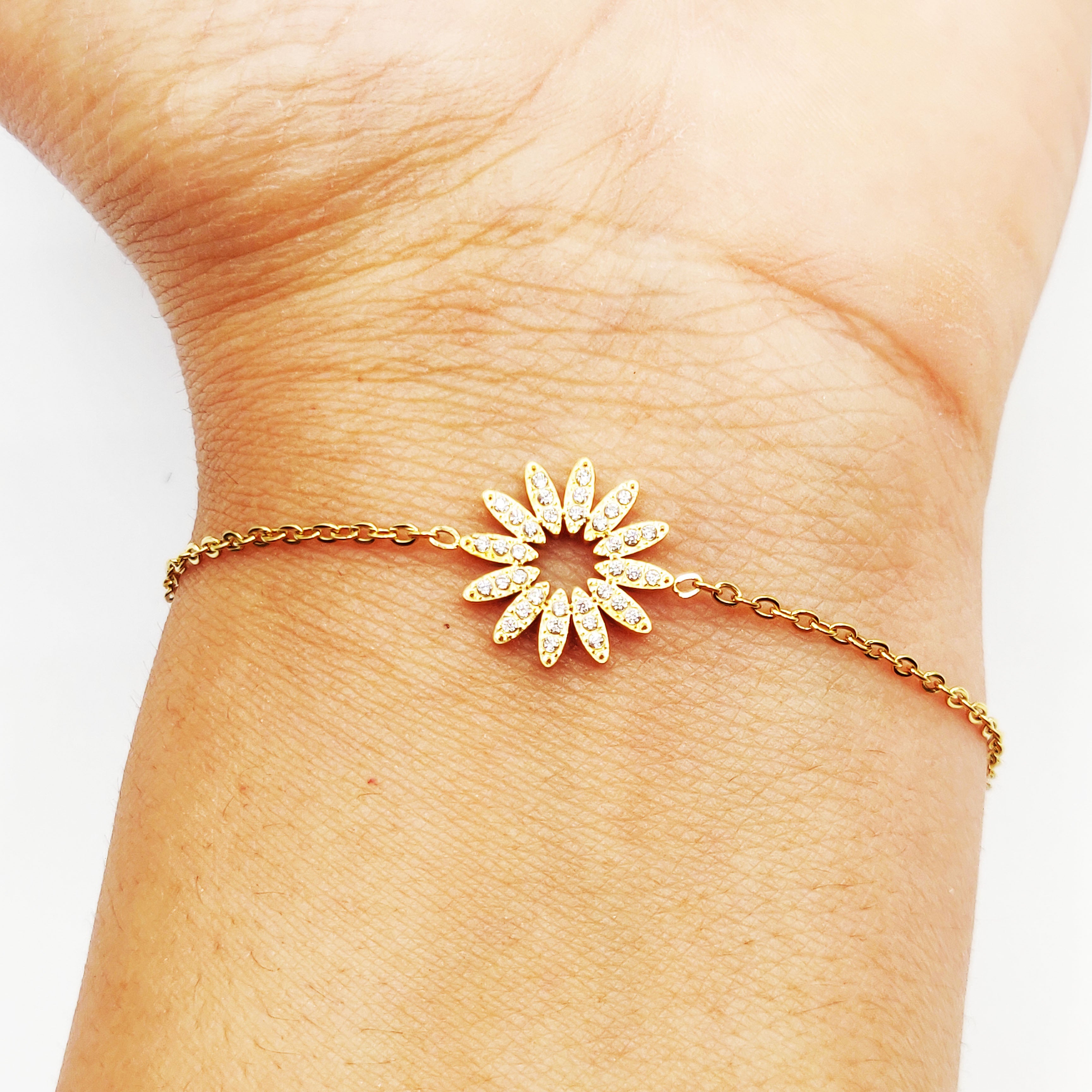 Bracelet Soleil Rayons Cristaux