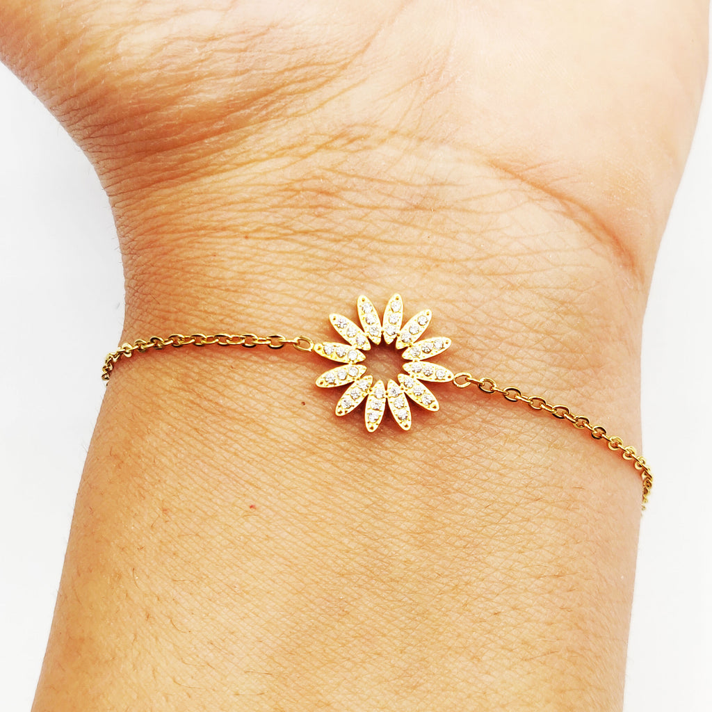 Bracelet Soleil Rayons Cristaux