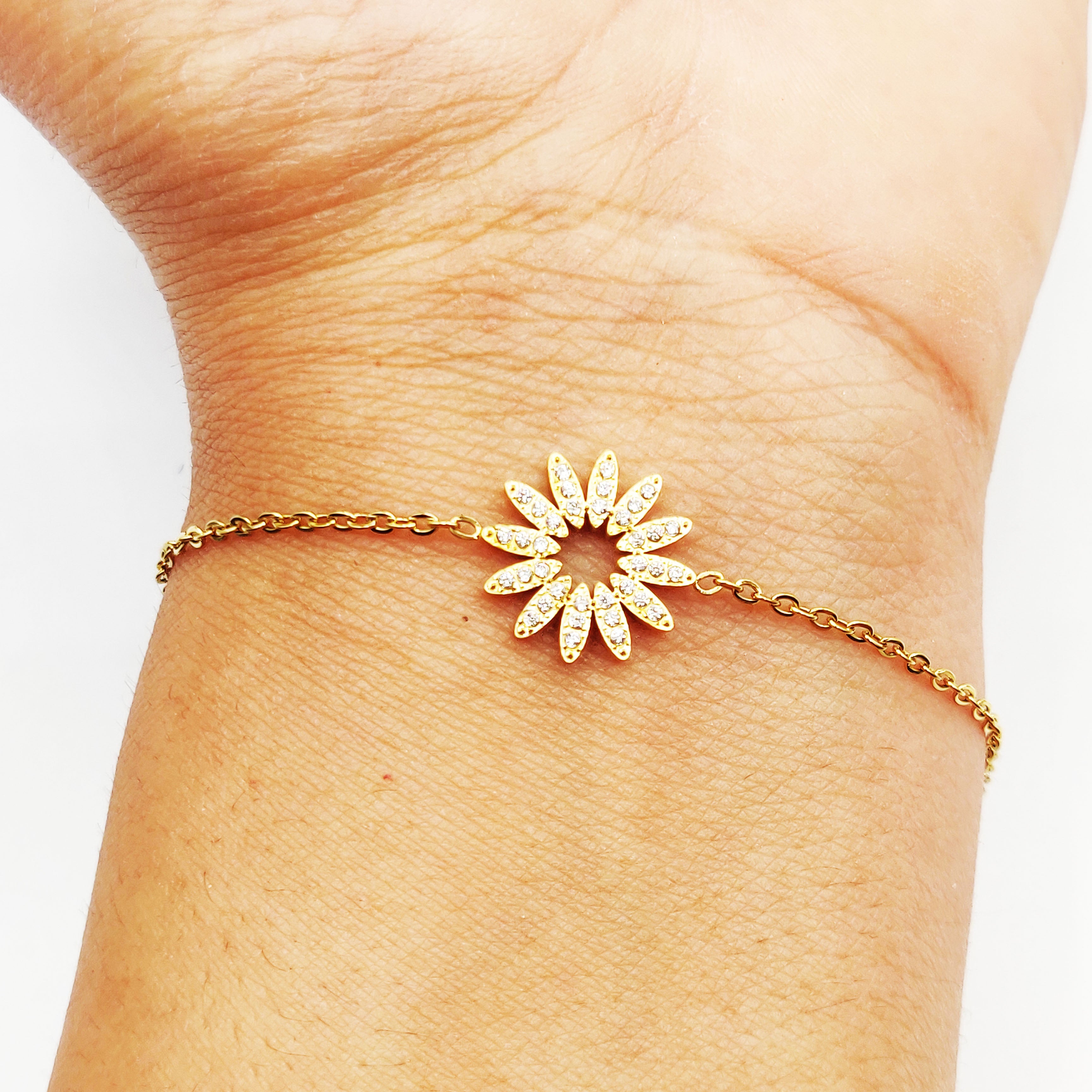 Bracelet Soleil Rayons Cristaux