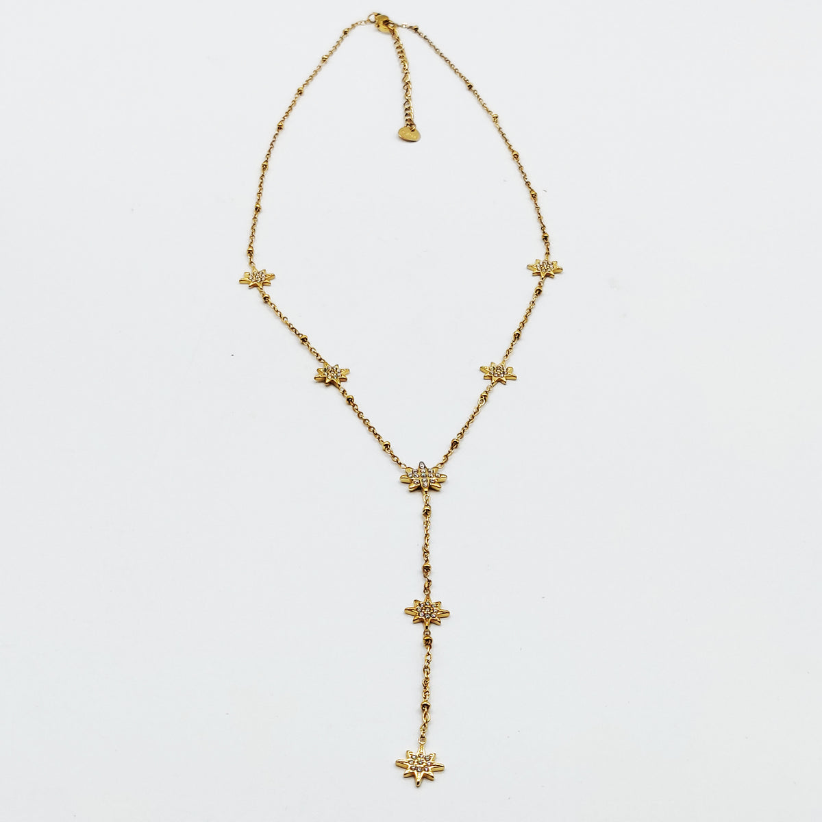 Collier Multi Étoiles Cristaux Descendant