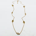 Collier / Sautoir Multi H Luxe Dorés et Cristaux