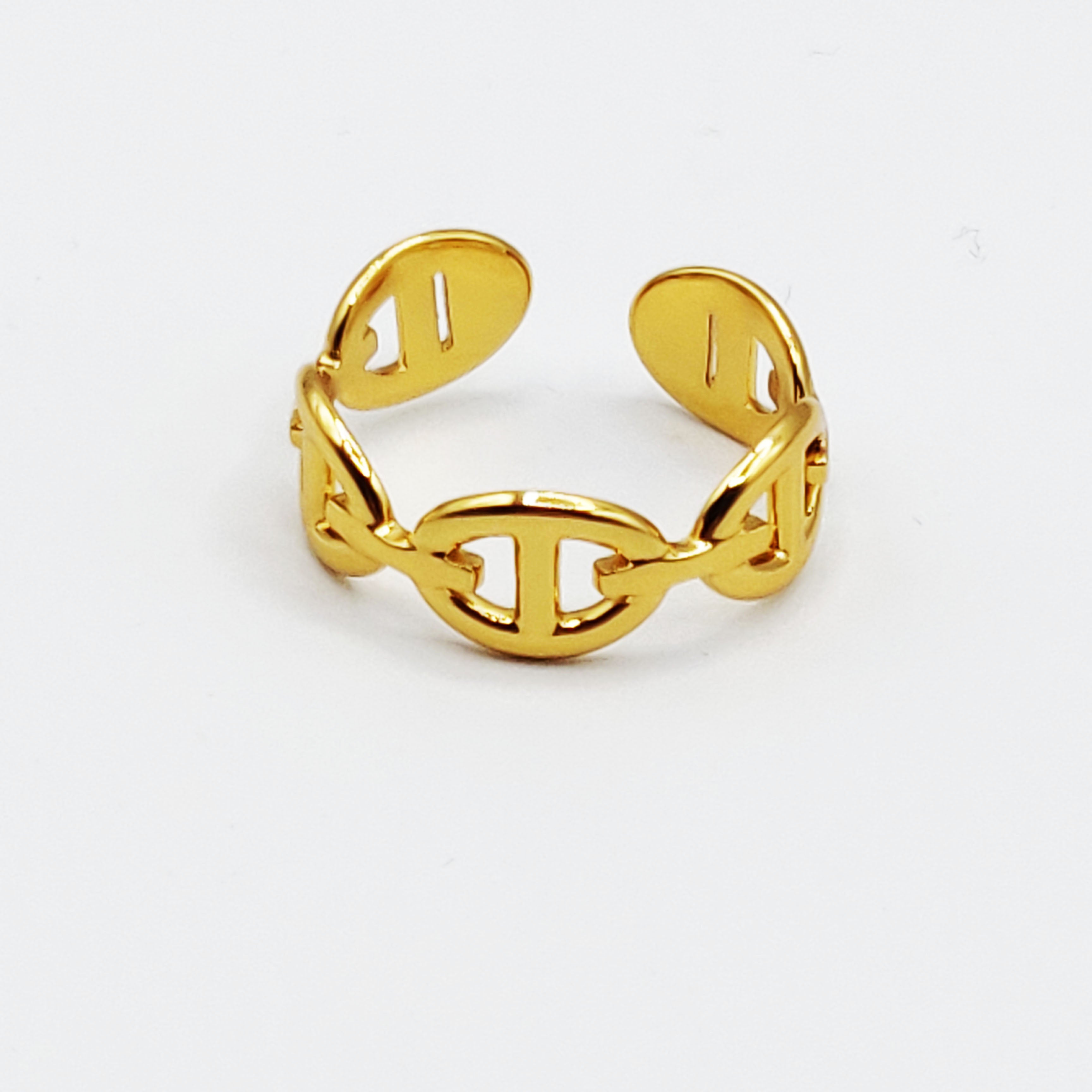 Bague Multi H Luxe Dorée