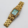 Montre Dylan Valentin DV115128 Fond Bleu Bracelet Doré
