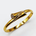 Bracelet Rigide Tube Cristaux Luxe