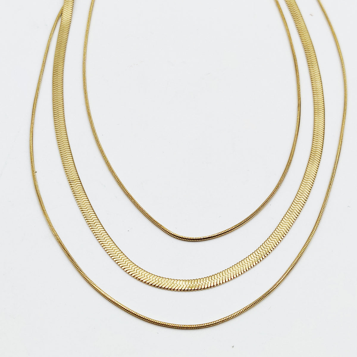 Collier Triple Mailles Luxe