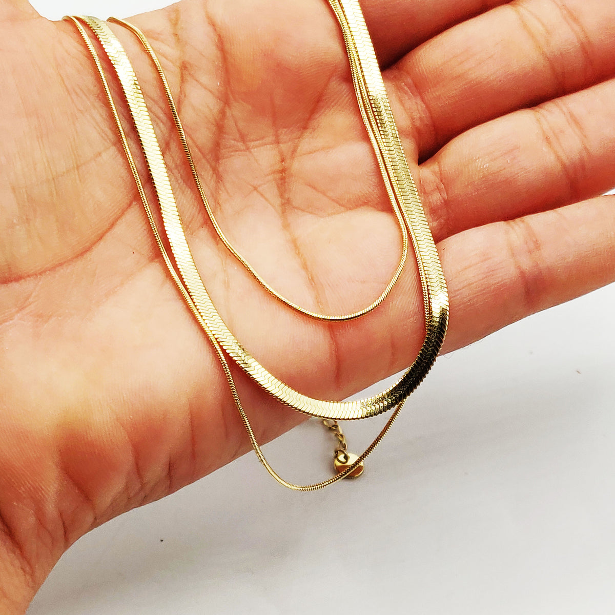 Collier Triple Mailles Luxe