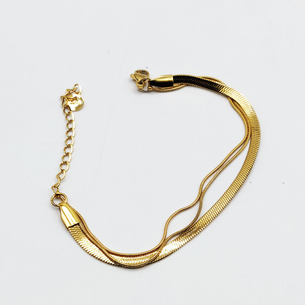 Bracelet Triple Mailles Luxe
