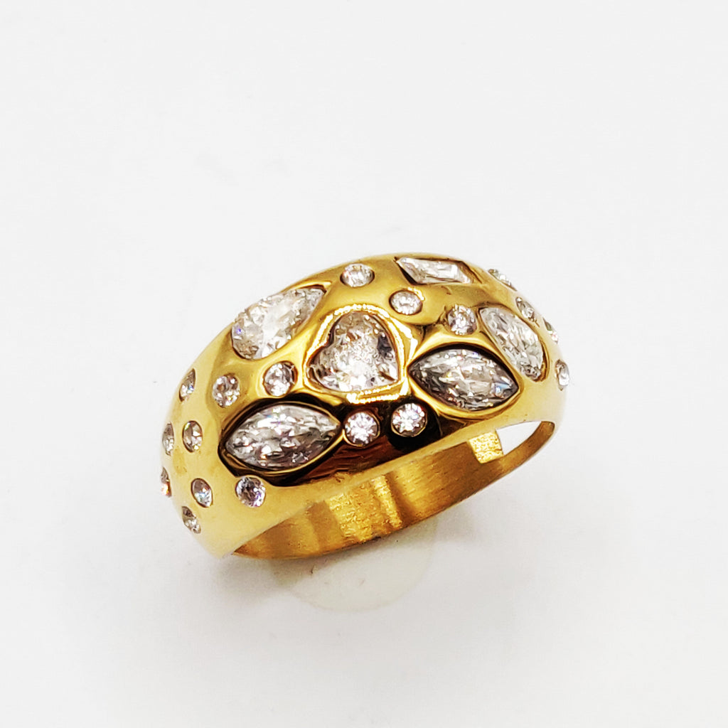 Bague Cristaux Multiformes Luxe