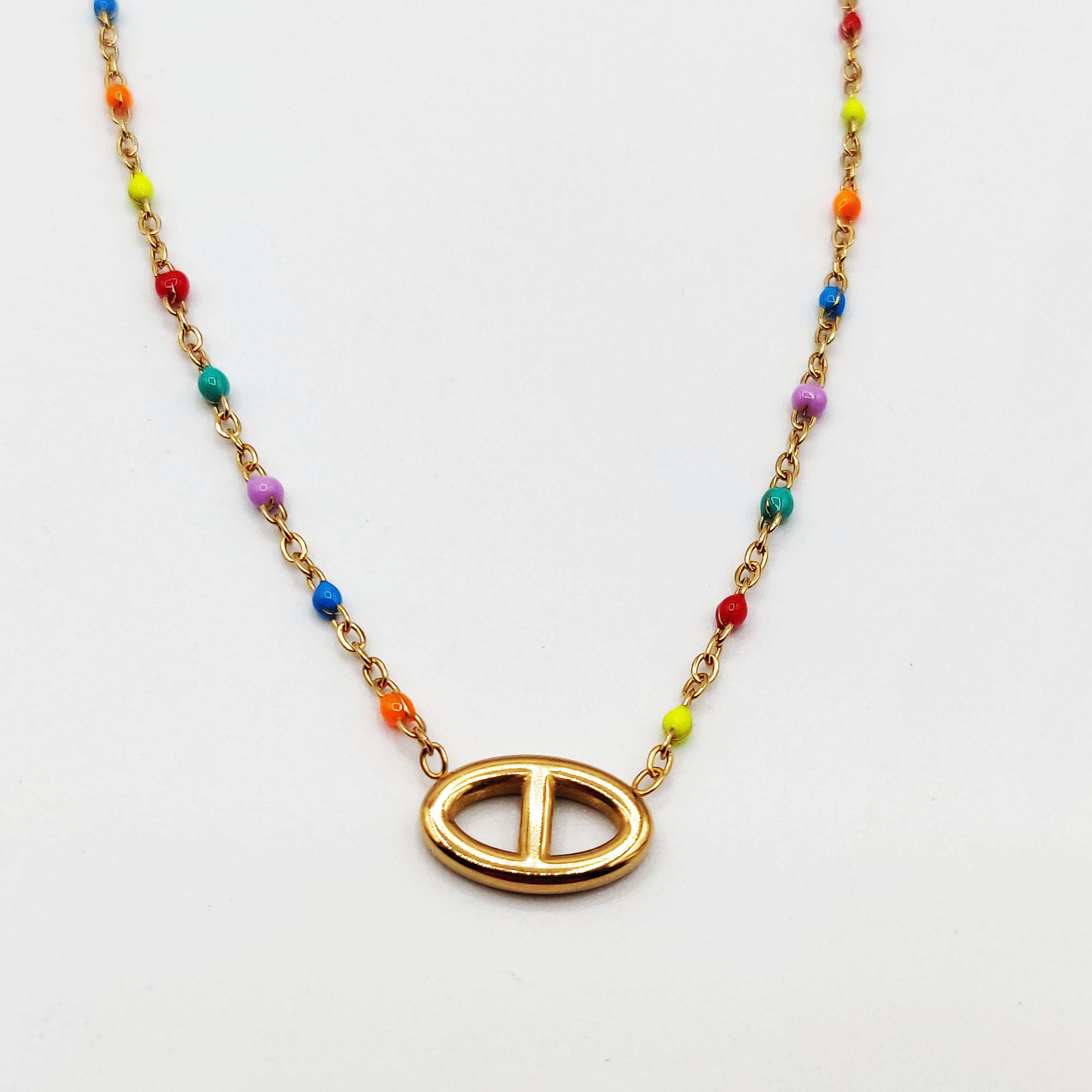 Collier Perles d'imitation Multicolores H Luxe