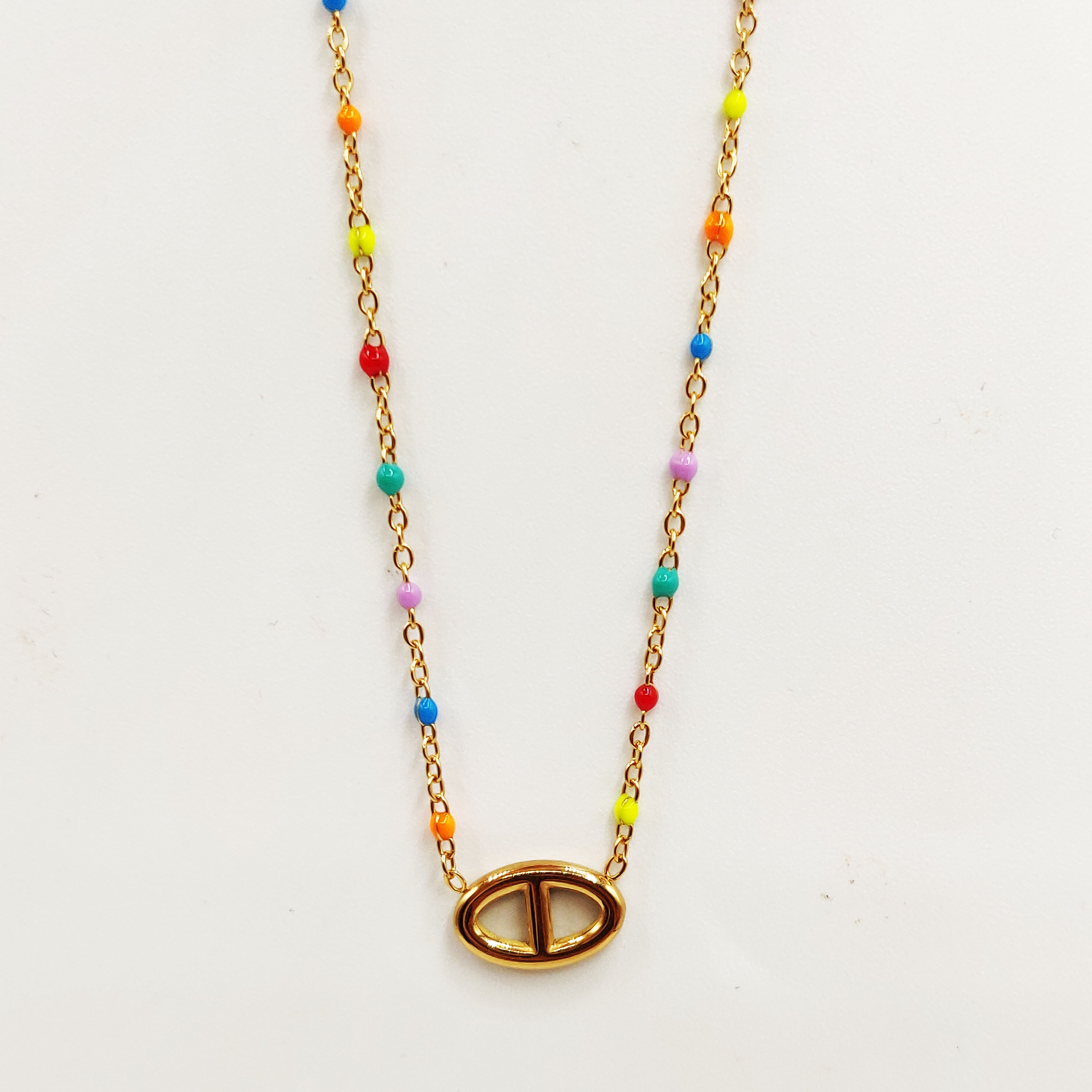 Collier Perles d'imitation Multicolores H Luxe