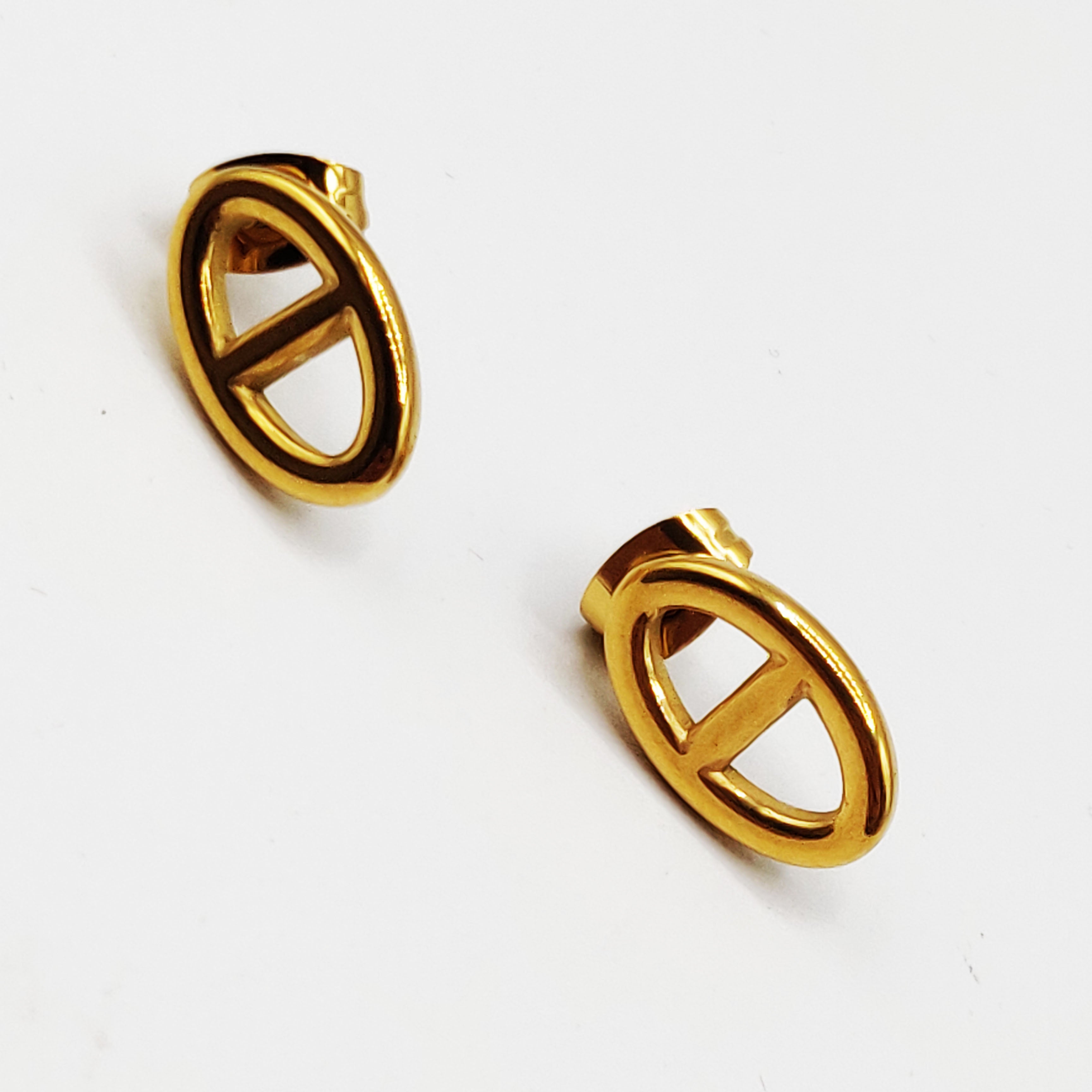 Boucles d'oreilles H Luxe Simples