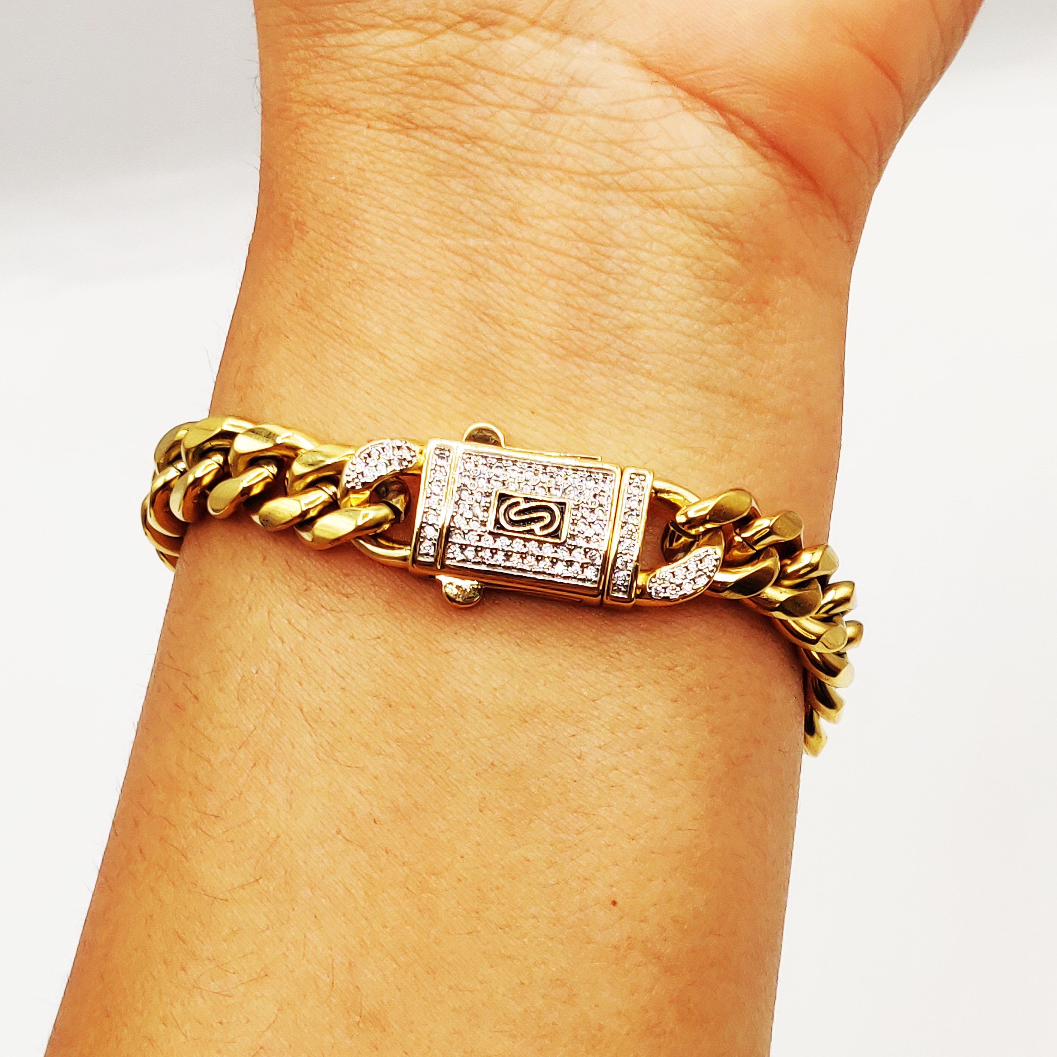 Bracelet Tresse Monte Carlo Luxe Premium Argenté