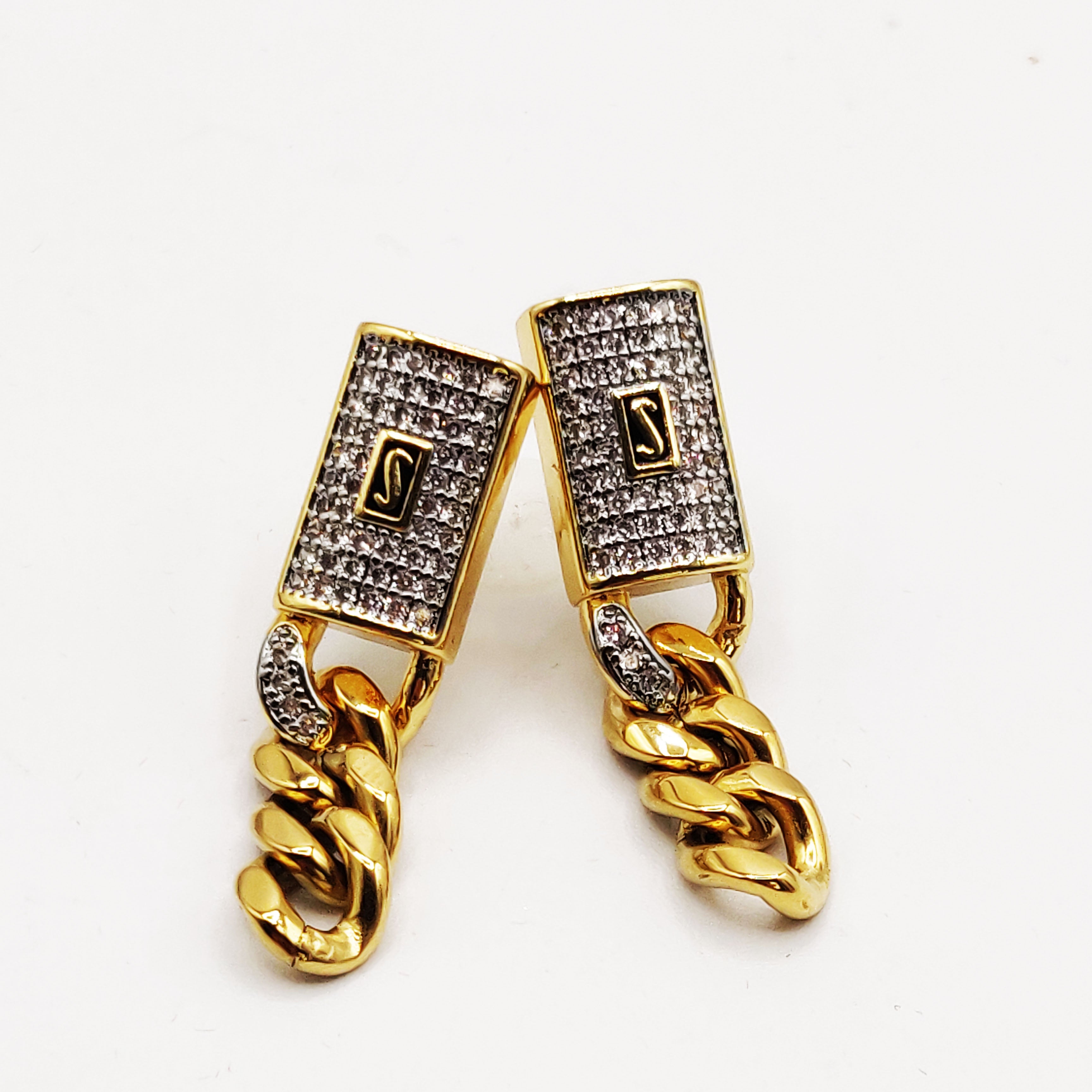 Boucles d'oreilles Tresse Monte Carlo Luxe Premium Argenté