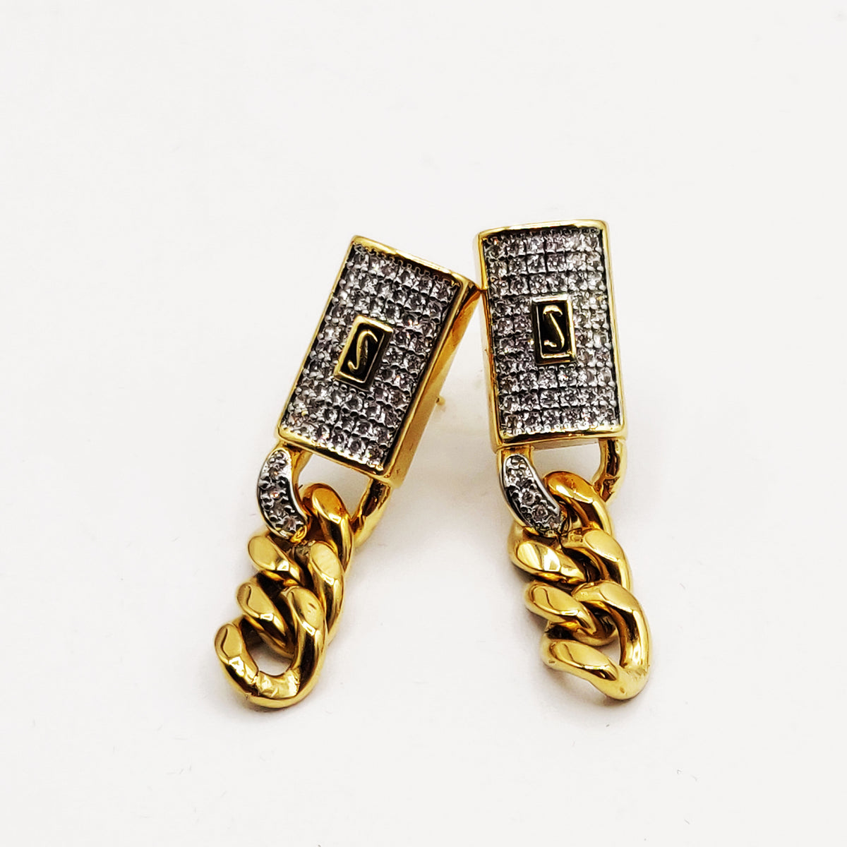 Boucles d'oreilles Tresse Monte Carlo Luxe Premium Argenté