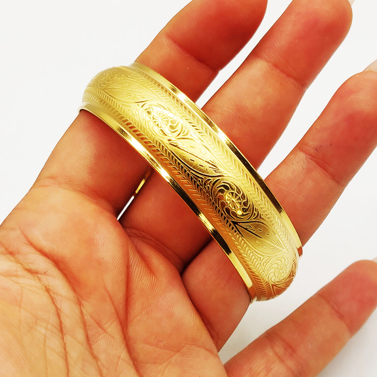 Bracelet Rigide Motifs Beldi Gravés Luxe