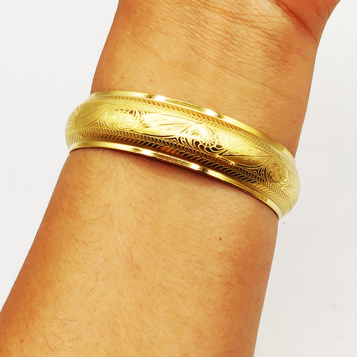 Bracelet Rigide Motifs Beldi Gravés Luxe