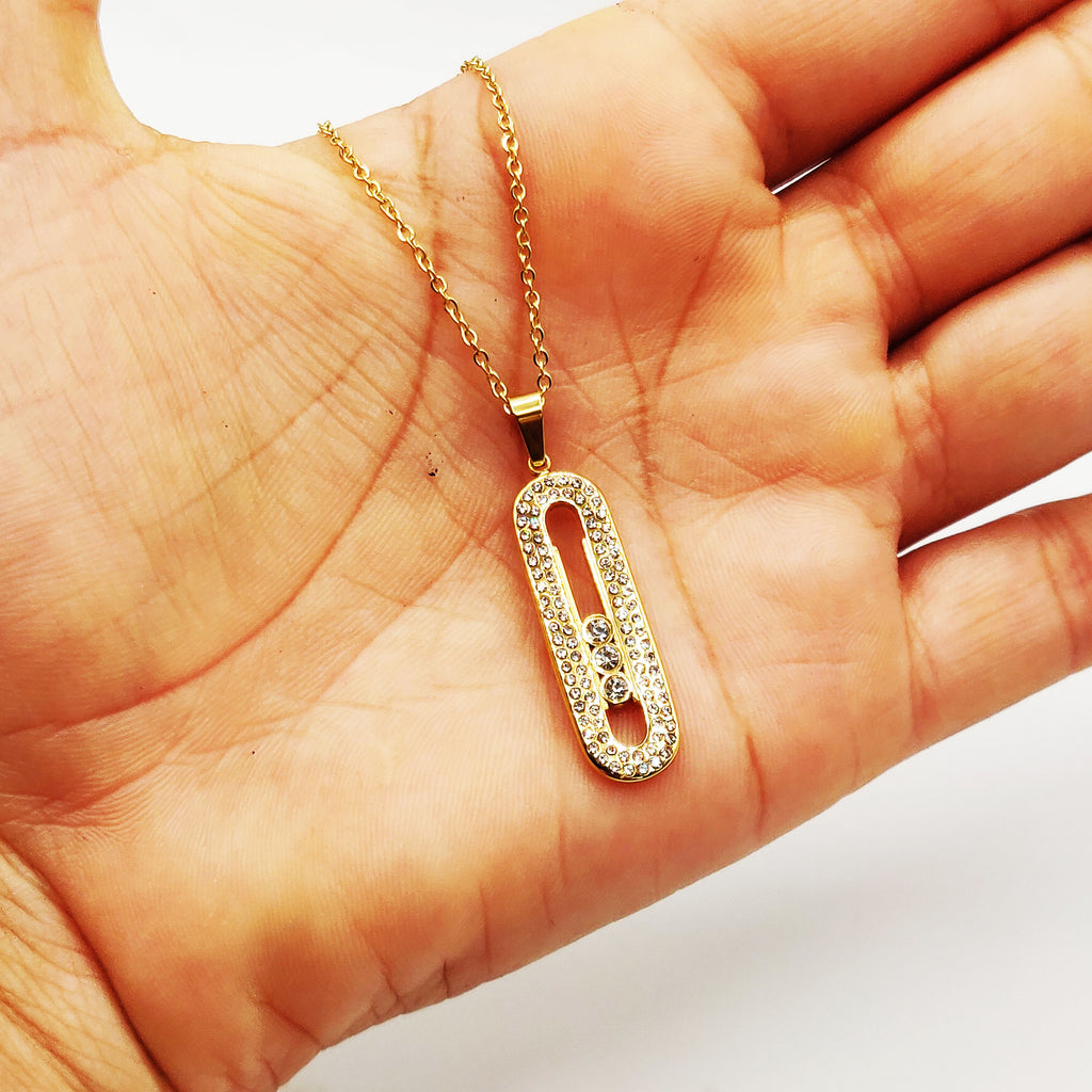Collier Mexicain Double Barres Cristaux Luxe