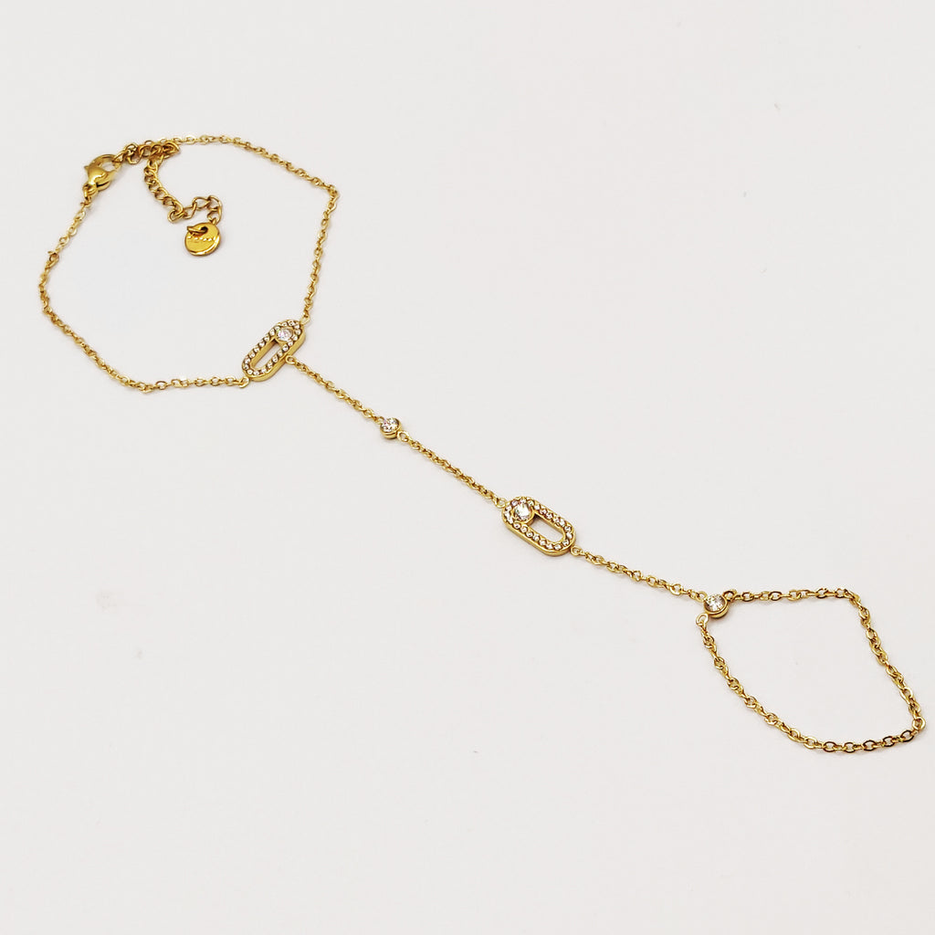 Bracelet / Chaîne de Main Mexicain Cristaux Luxe