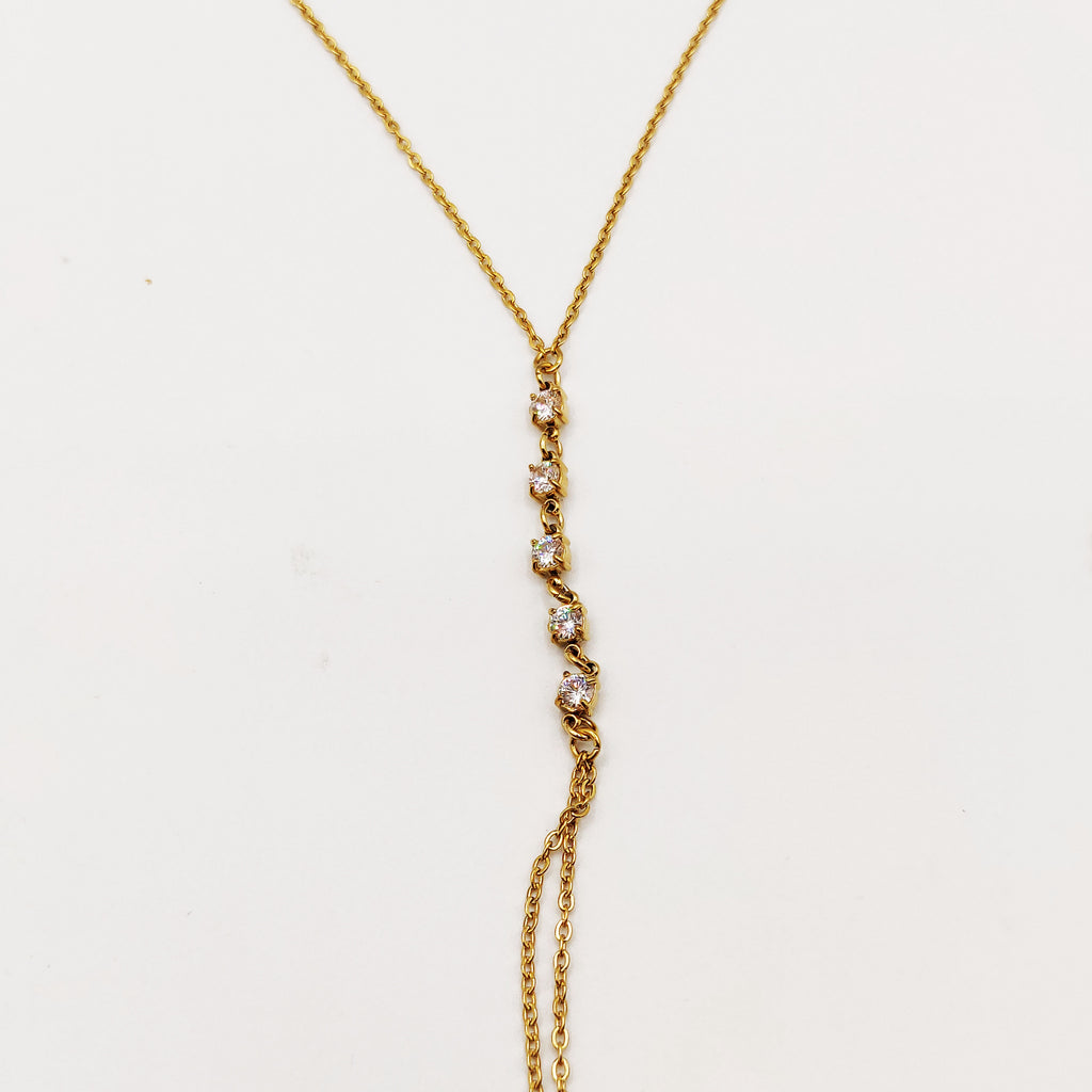 Collier / Chaîne de Corps Multi Cristaux Luxe