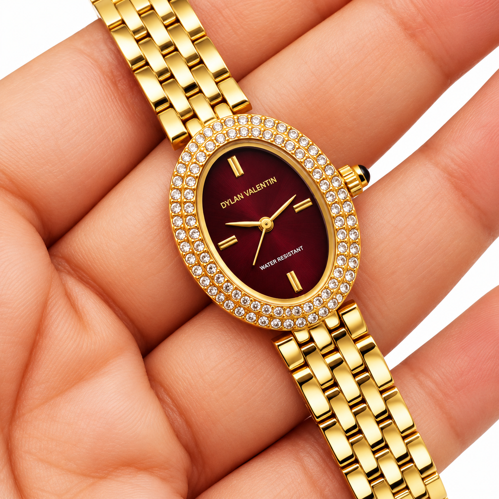 Montre Dylan Valentin DV115125 Fond Bordeaux