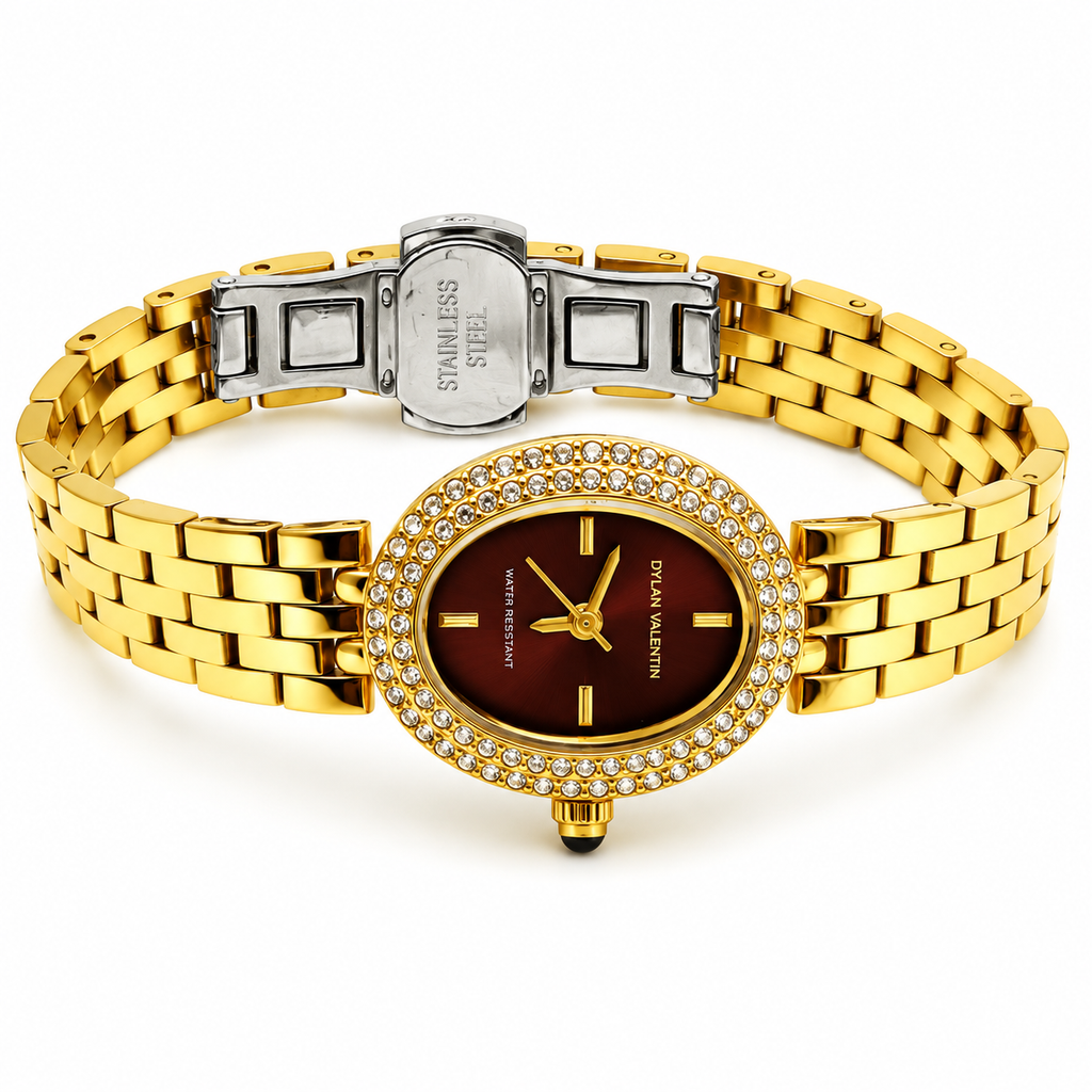 Montre Dylan Valentin DV115125 Fond Bordeaux