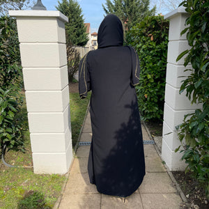 Abaya Hijab Intégré Noir