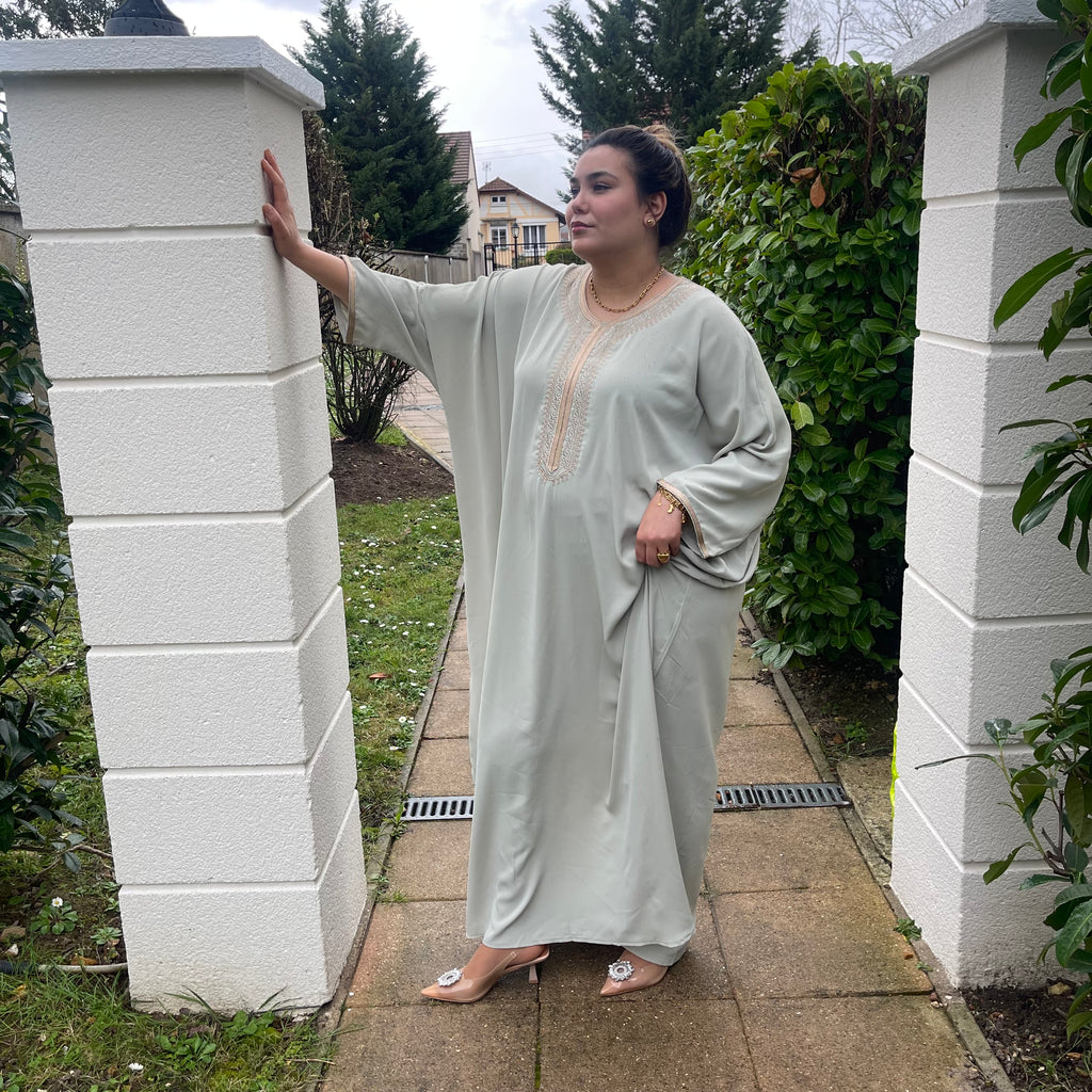 Caftan Papillon #12322 Vert Clair