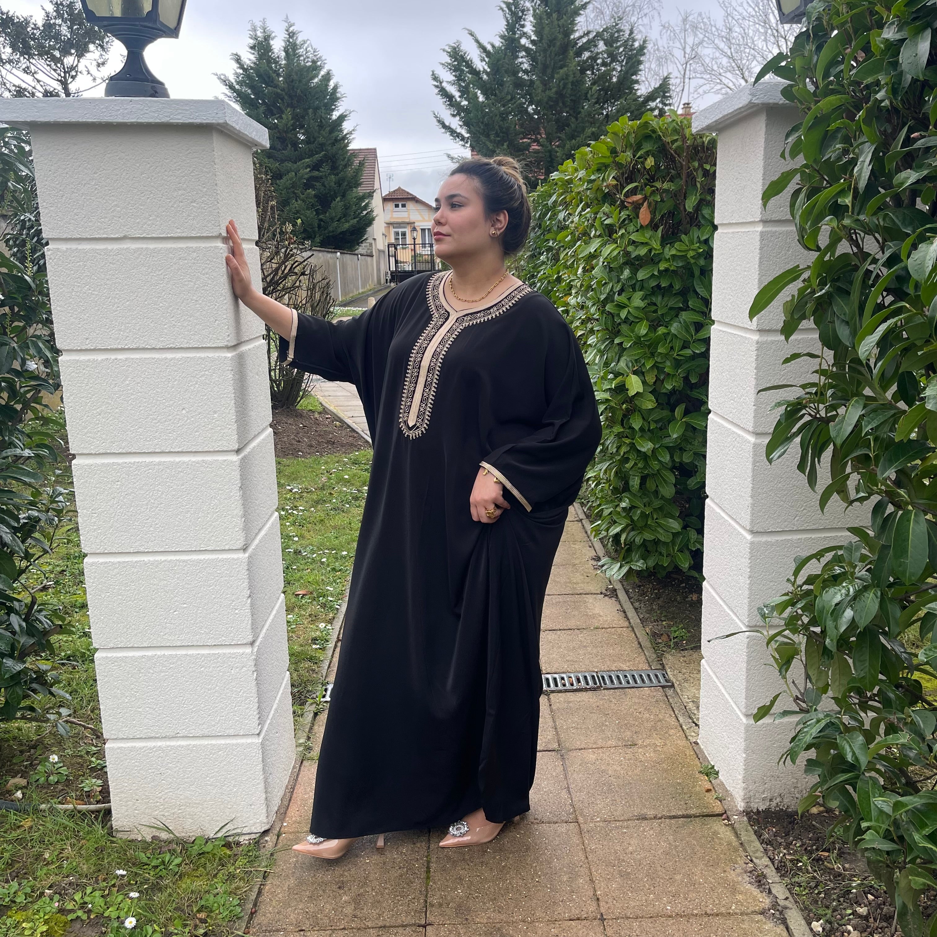 Caftan Papillon #12322 Noir