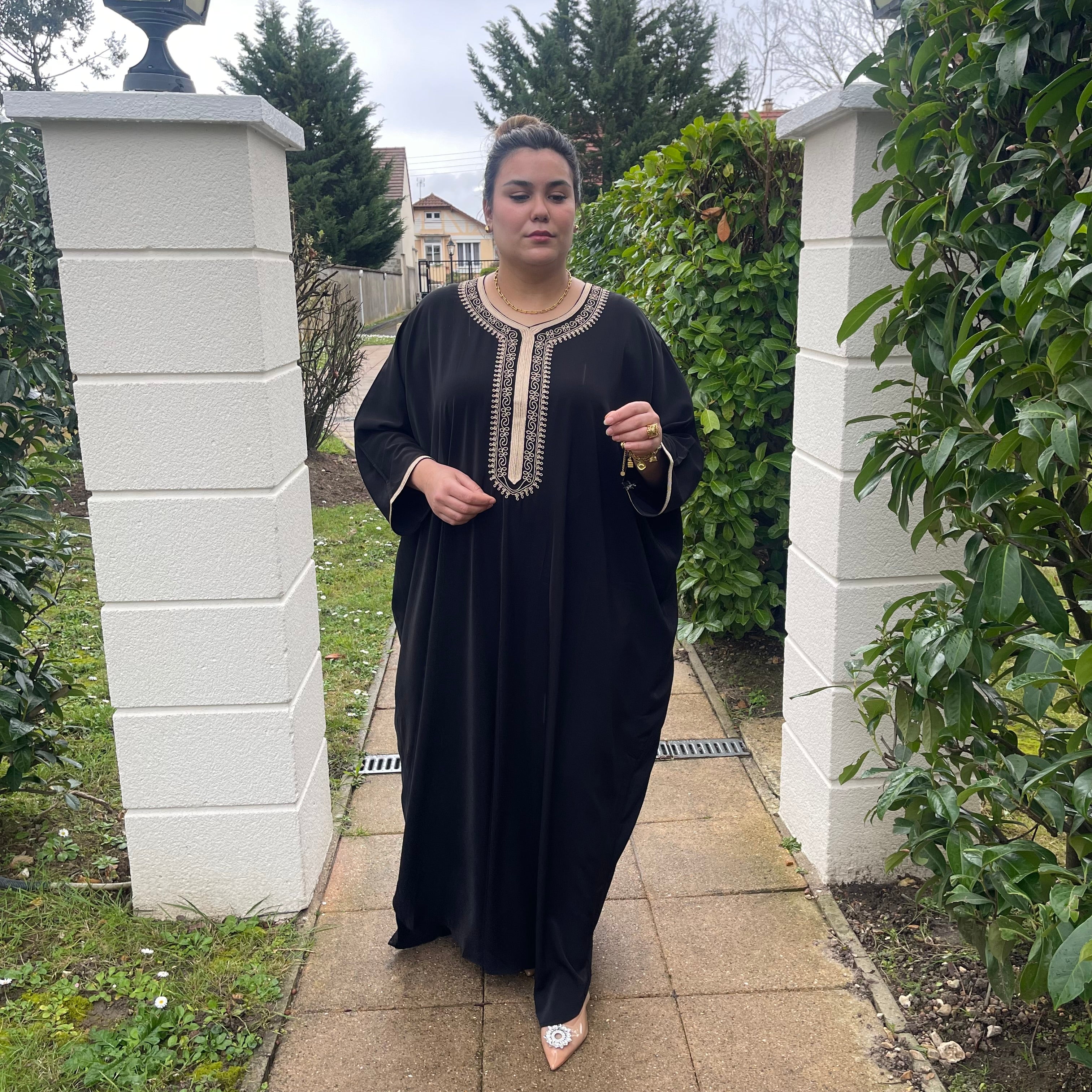 Caftan Papillon #12322 Noir