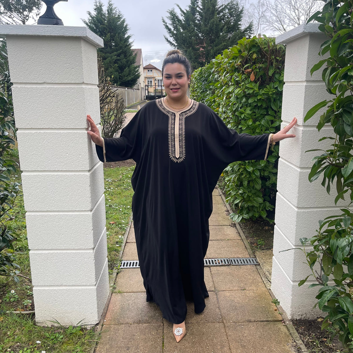 Caftan Papillon #12322 Noir