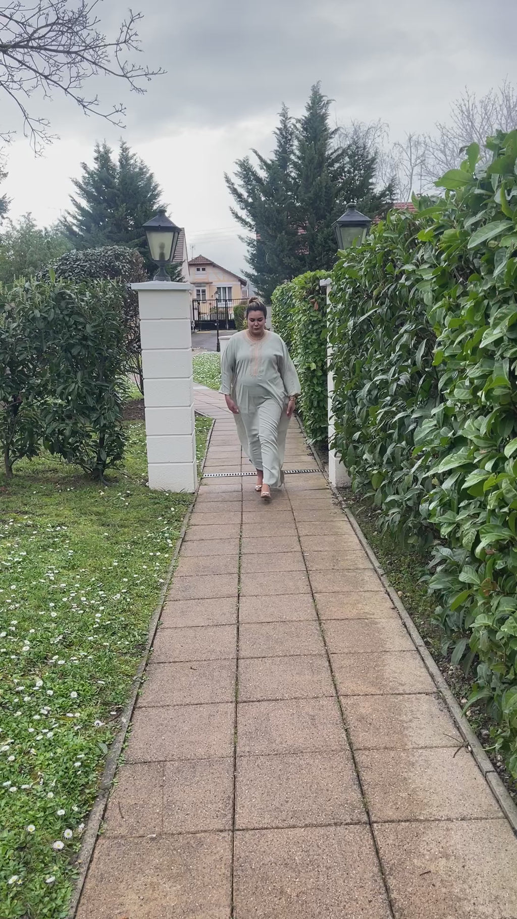 Caftan Papillon #12322 Vert Clair