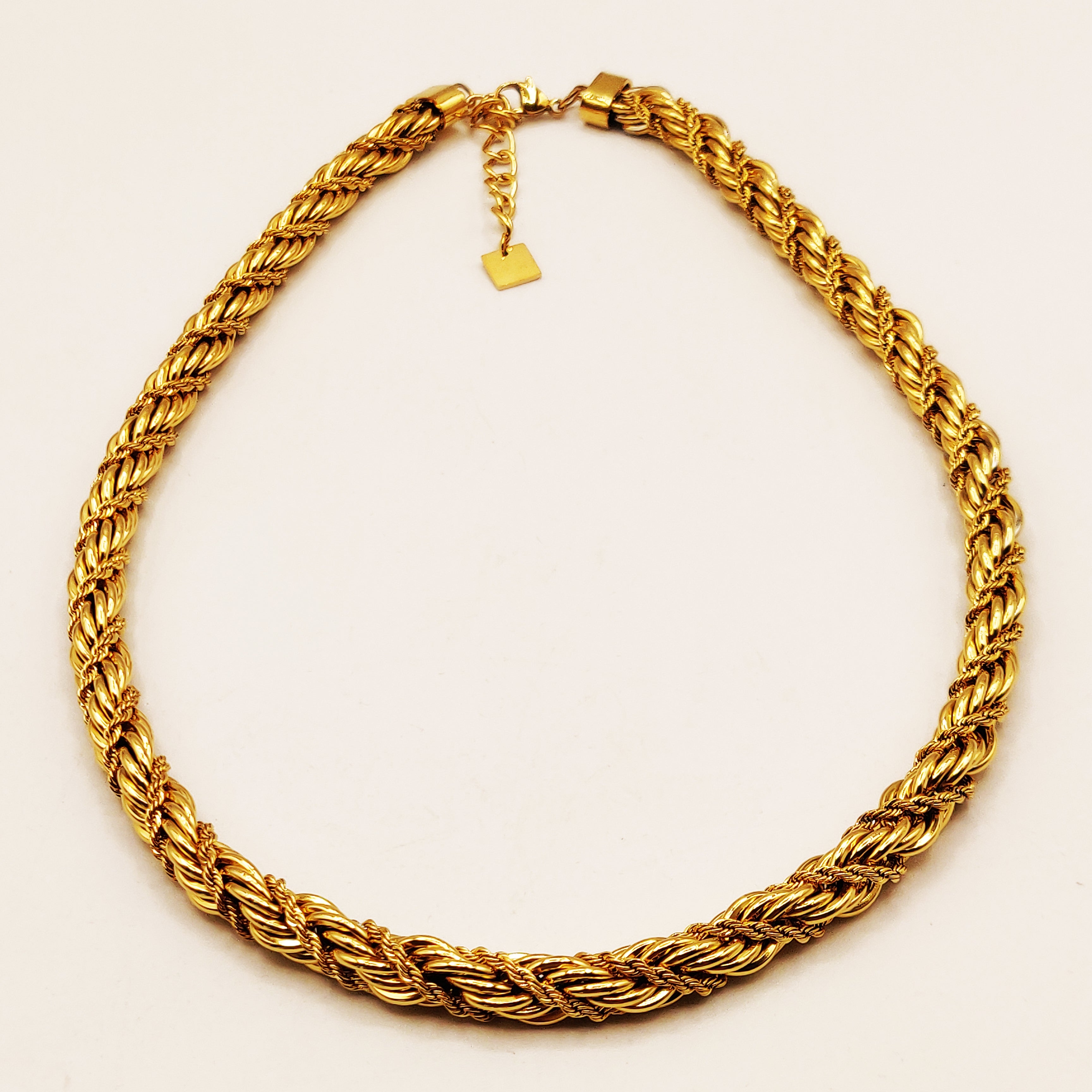 Collier Double Torsades Multi Lignes Luxe