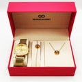 Coffret Montre Giorgio & Dario EU5944 avec Collier et Bracelet Romain Cercle