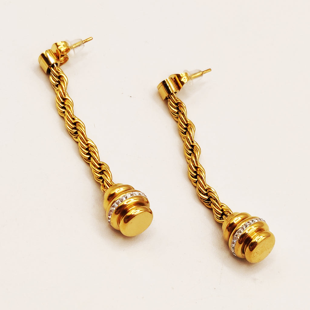 Boucles d'oreilles Torsade Multi Lignes Sublime Luxe