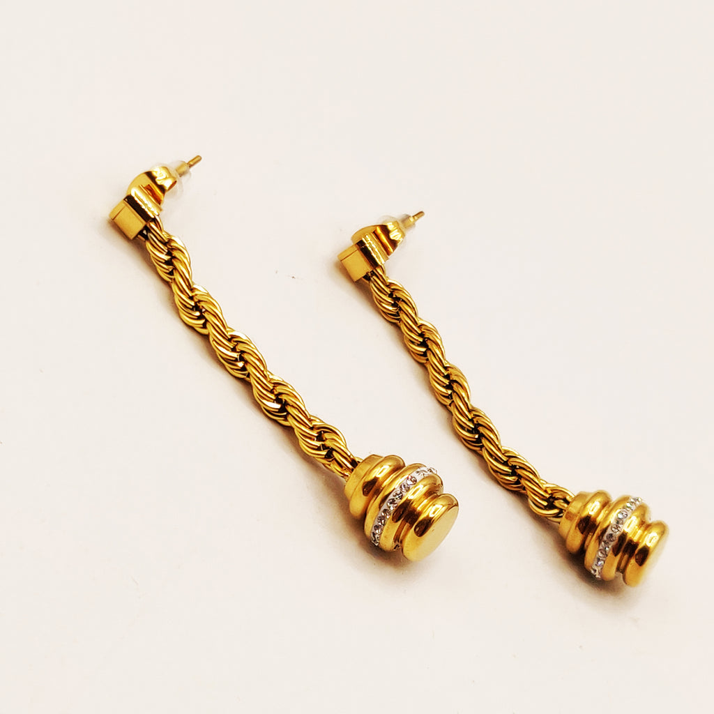 Boucles d'oreilles Torsade Multi Lignes Sublime Luxe