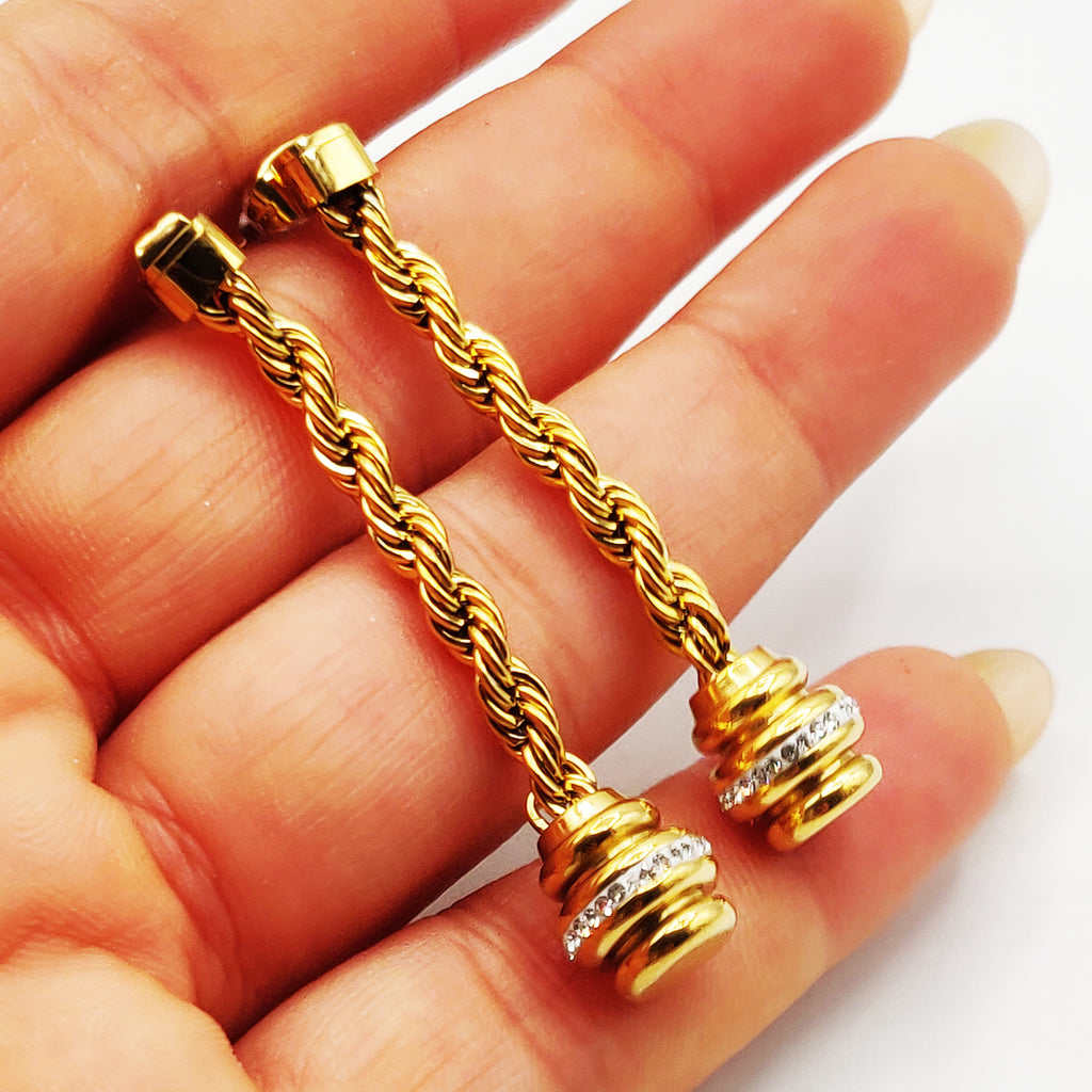 Boucles d'oreilles Torsade Multi Lignes Sublime Luxe