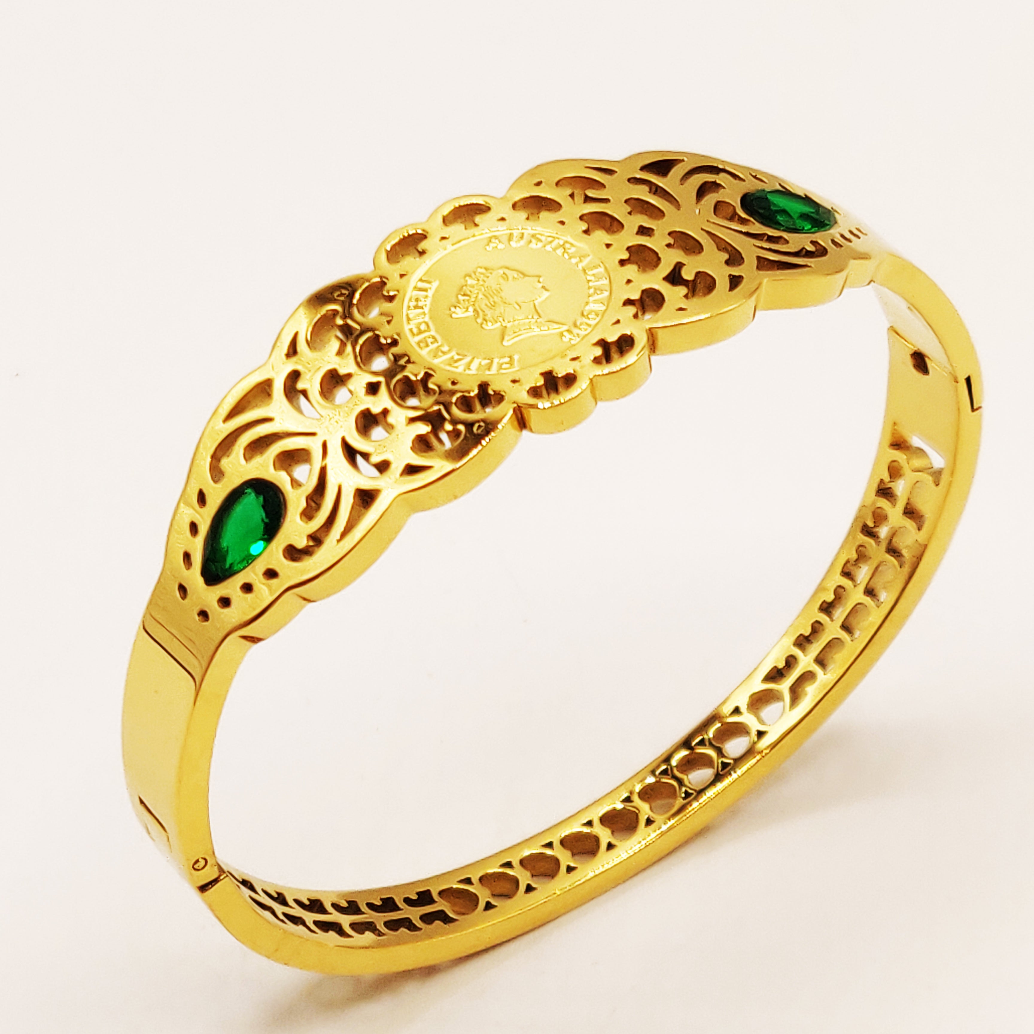 Bracelet Deblij Louise Pierres Vertes Luxe