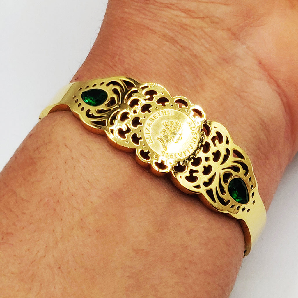 Bracelet Deblij Louise Pierres Vertes Luxe