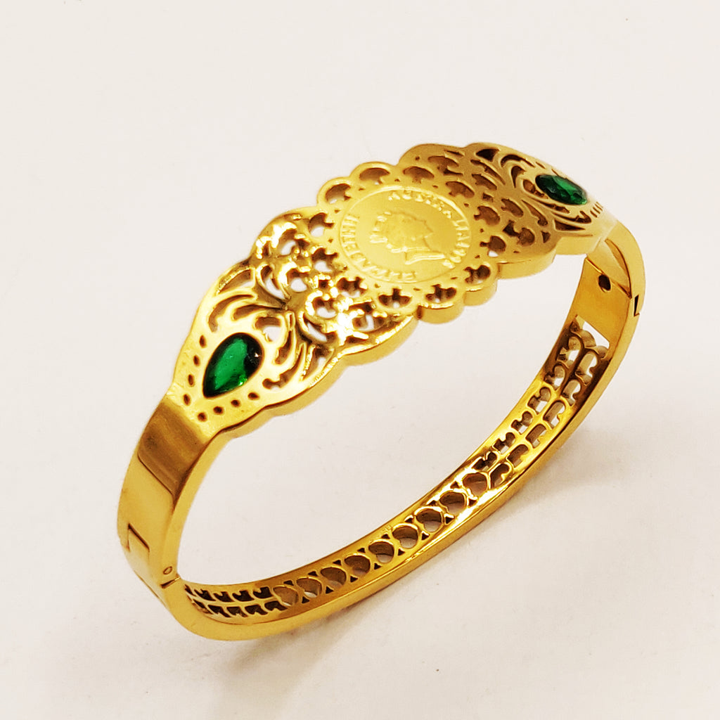 Bracelet Deblij Louise Pierres Vertes Luxe