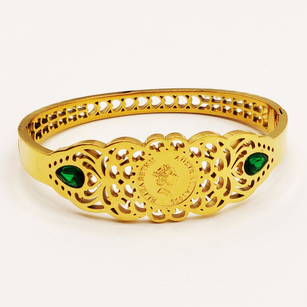 Bracelet Deblij Louise Pierres Vertes Luxe